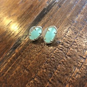 Kendra Scott Ellie Earrings in Seafoam Green